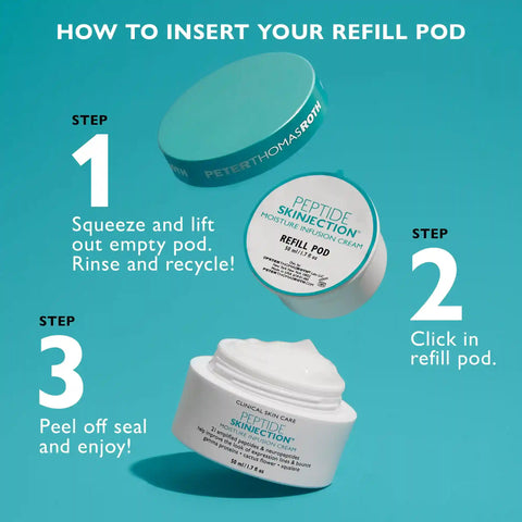 Peptide Skinjection Moisture Infusion Cream - Refill Pod|Refill Pod (50 ml / 1.7 fl oz)